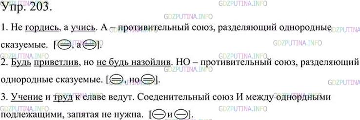 Фото картинка ответа 3: Упражнение № 203 из ГДЗ по Русскому языку 5 класс: Ладыженская