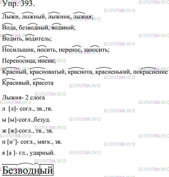 Фото картинка ответа 3: Упражнение № 393 из ГДЗ по Русскому языку 5 класс: Ладыженская