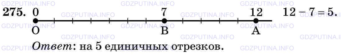 Фото картинка ответа 3: Задание № 275 из ГДЗ по Математике 5 класс: Виленкин