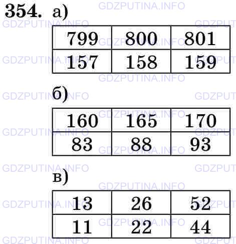 Фото картинка ответа 3: Задание № 354 из ГДЗ по Математике 5 класс: Виленкин