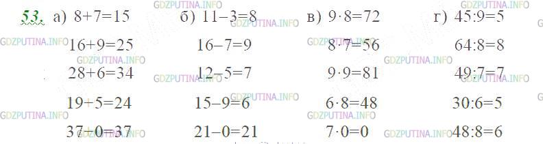 Фото картинка ответа 3: Задание № 53 из ГДЗ по Математике 5 класс: Виленкин